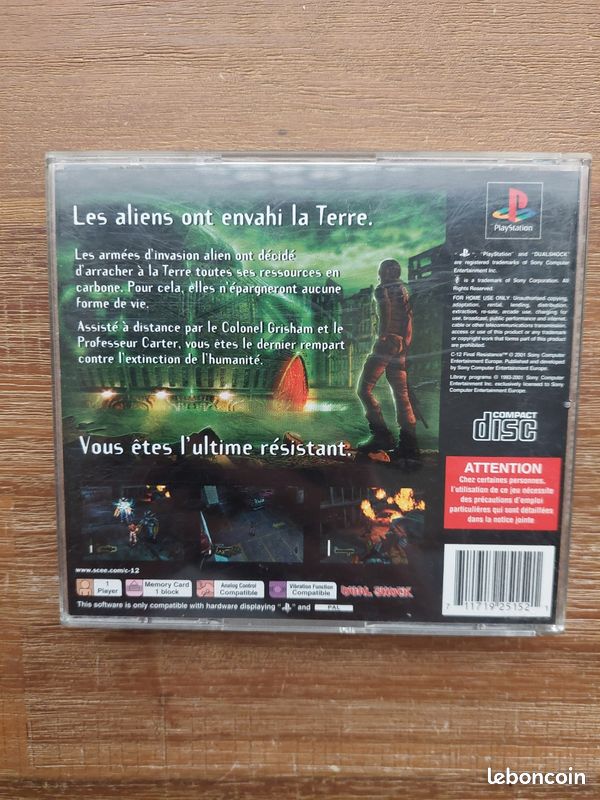 Jeu C-12 Final Resistance Pour PS1 PlayStation - Version PAL Française - Bon état