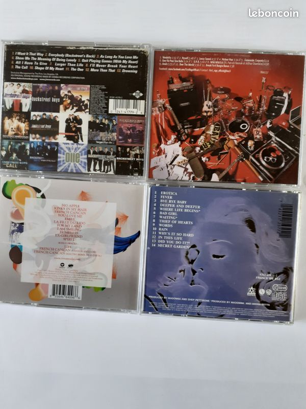 Lot26AK, Backstreet boys, First Range, Inna Modja, Madonna, à partir de 1 euro par CD (image 2)