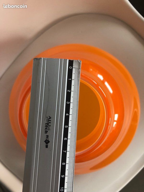 Lustre opaline orange vintage (image 2)
