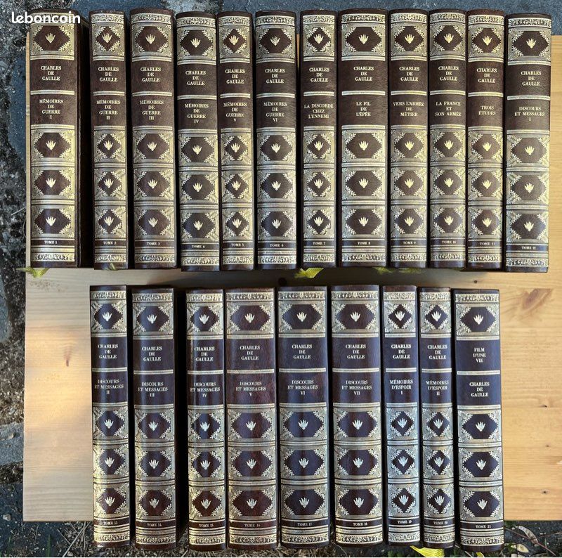 Collection complète Charles de Gaulle – Œuvres complètes – 21 tomes (image 1)