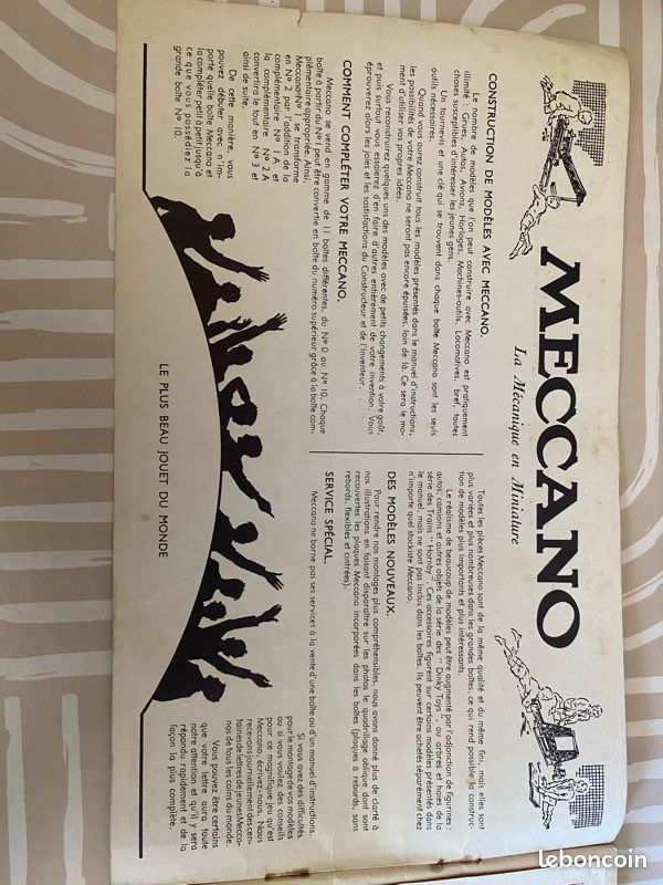 MECCANO THE NEW N° 1 Mécanique En Miniature 1930 Période 1927-1934 Complète EUR 28,00 - FR