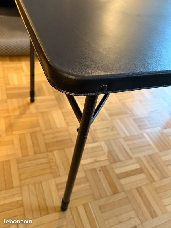 Table de jardin pliable anthracite 110x80x72 cm maille d'acier - table