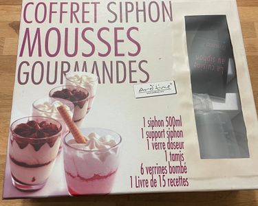 Siphon à Chantilly Navaris 500 Ml - Professionnel - 3 Douilles Incluses
