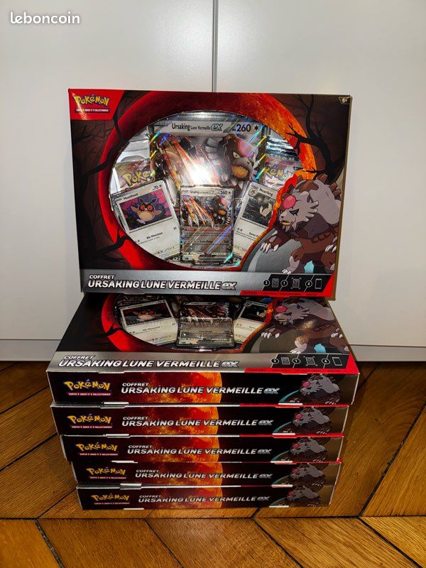 Pokémon Coffret Ursaking Lune Vermeille Ex - étincelles déferlantes, origine perdue (image 1)