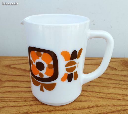 Ensemble de 6 mugs / tasses publicitaires en Arcopal vintage modèle Mo – La Roue du Passé