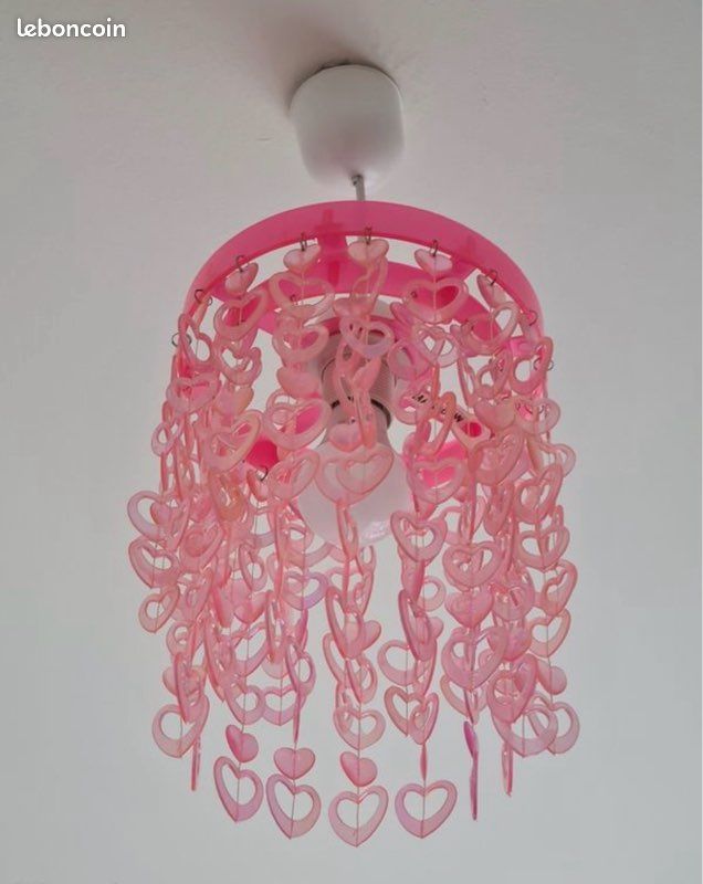 Suspension luminaire cœurs (image 1)
