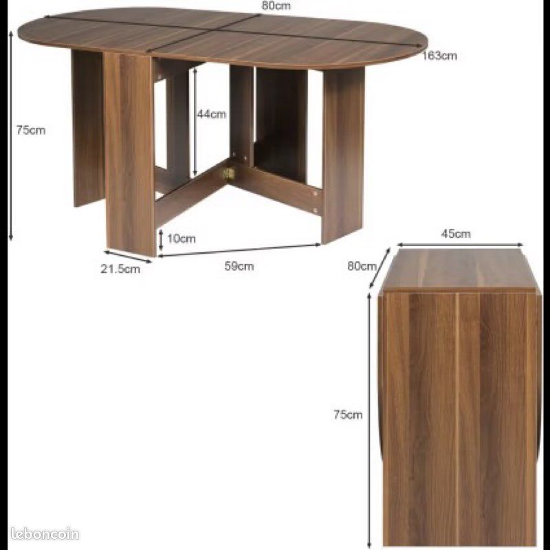 Table de salle à manger pliable (image 2)