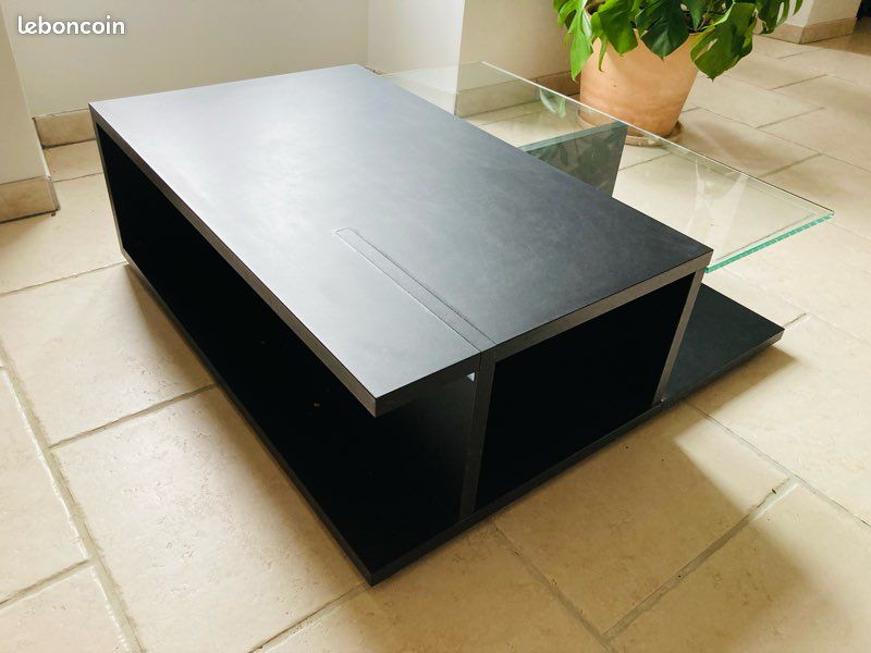 Table basse noir 90x90 (image 1)