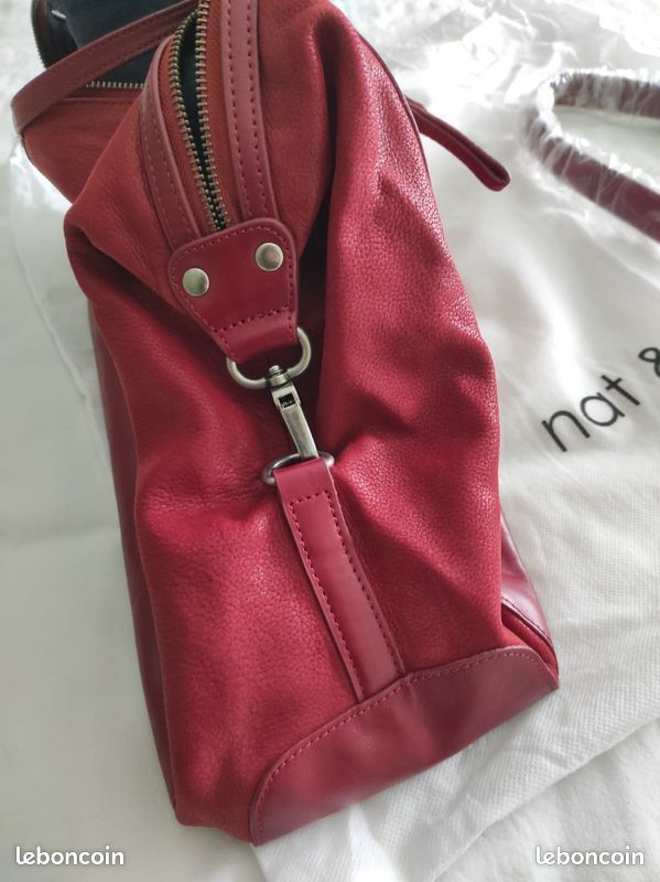 Nat et Nin sac cabas Macy Col. Carmin (image 10)