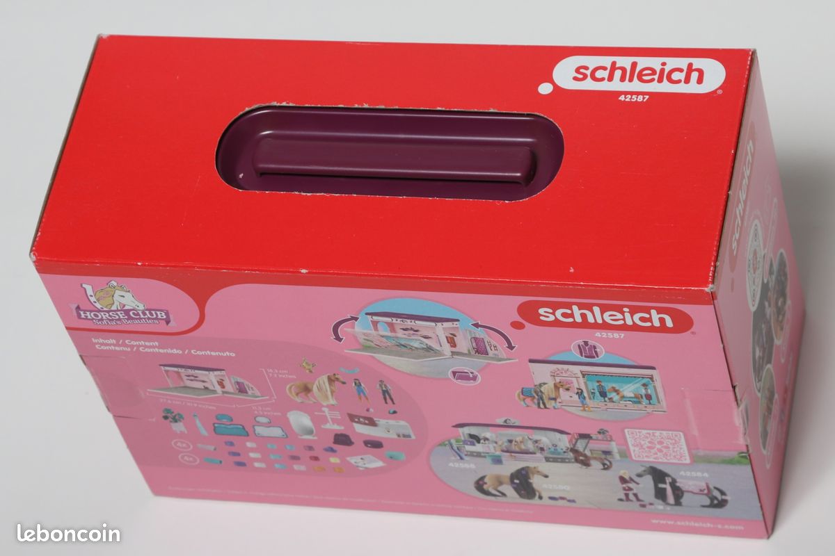 Coffret Schleich Horse Club 18 Pièces – Kim Et Sa Jument Caramelo, Crinière Coiffable, Dès 5 Ans