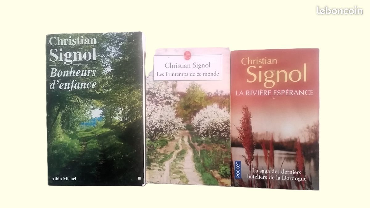 Lot 3 livres Christian Signol (image 1)