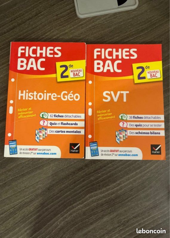 Fiches histoire géo et svt 2de (image 1)