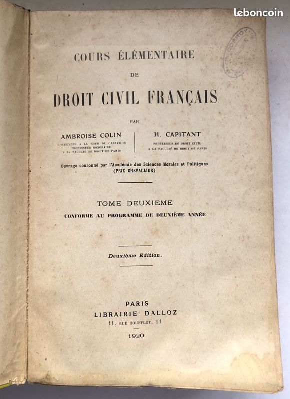 Cours de Droit civil français T2 (image 5)