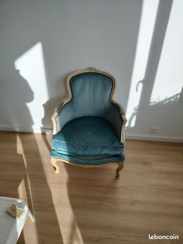 Canape + 2 fauteuil louis philippe (image 3)