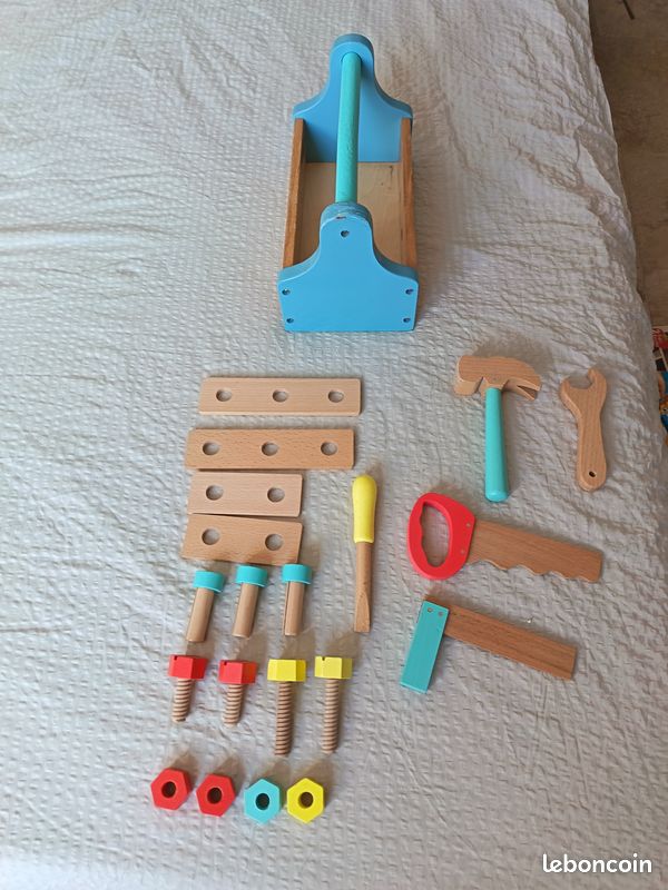 Boîte du Bricoleur en Bois avec Compartiments à Personnaliser