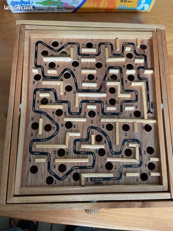 Labyrinthe Schmidt en bois vintage (image 1)