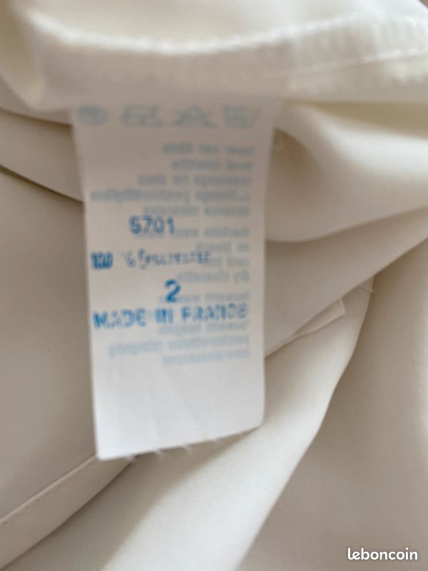Chemise /chemisier Neuf taille 42/44 polyester imprimé animal écrue (image 5)