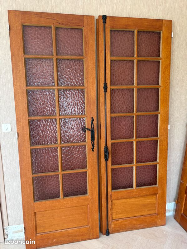Double porte ancienne vitrée (image 1)