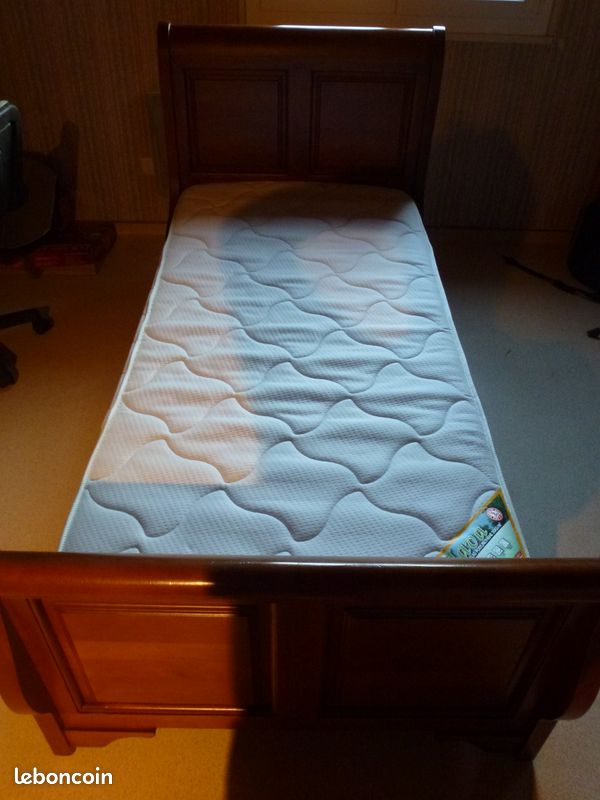 Lit enfant 90 cm en Merisier (image 3)