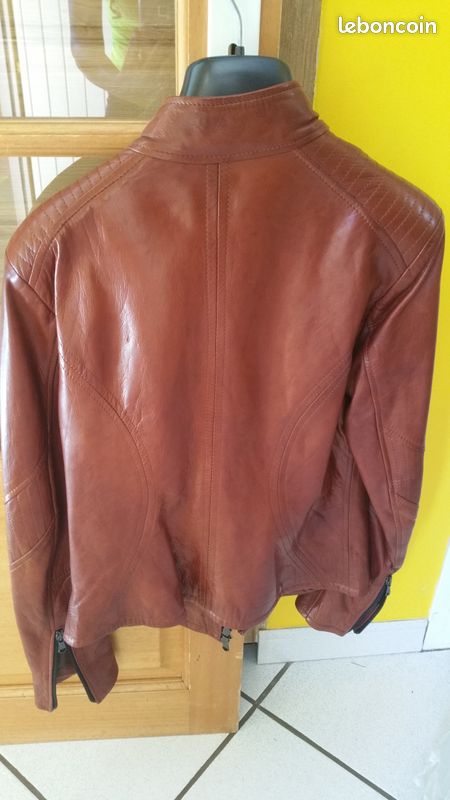 Veste cuir italienne femme neuve (image 2)