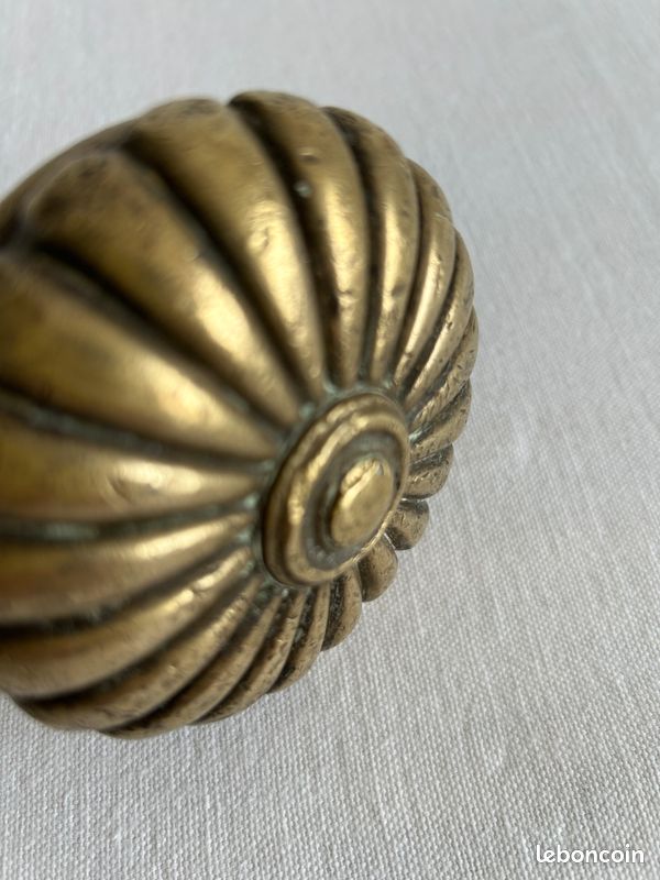Bouton de porte ancien en bronze massif (image 5)