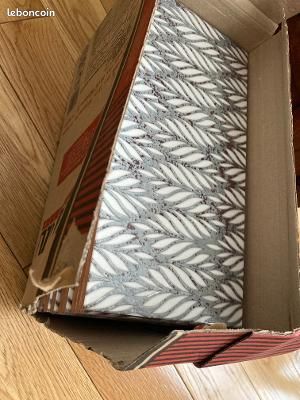 Faïence Manzu 15 x30 cm argenté (image 3)