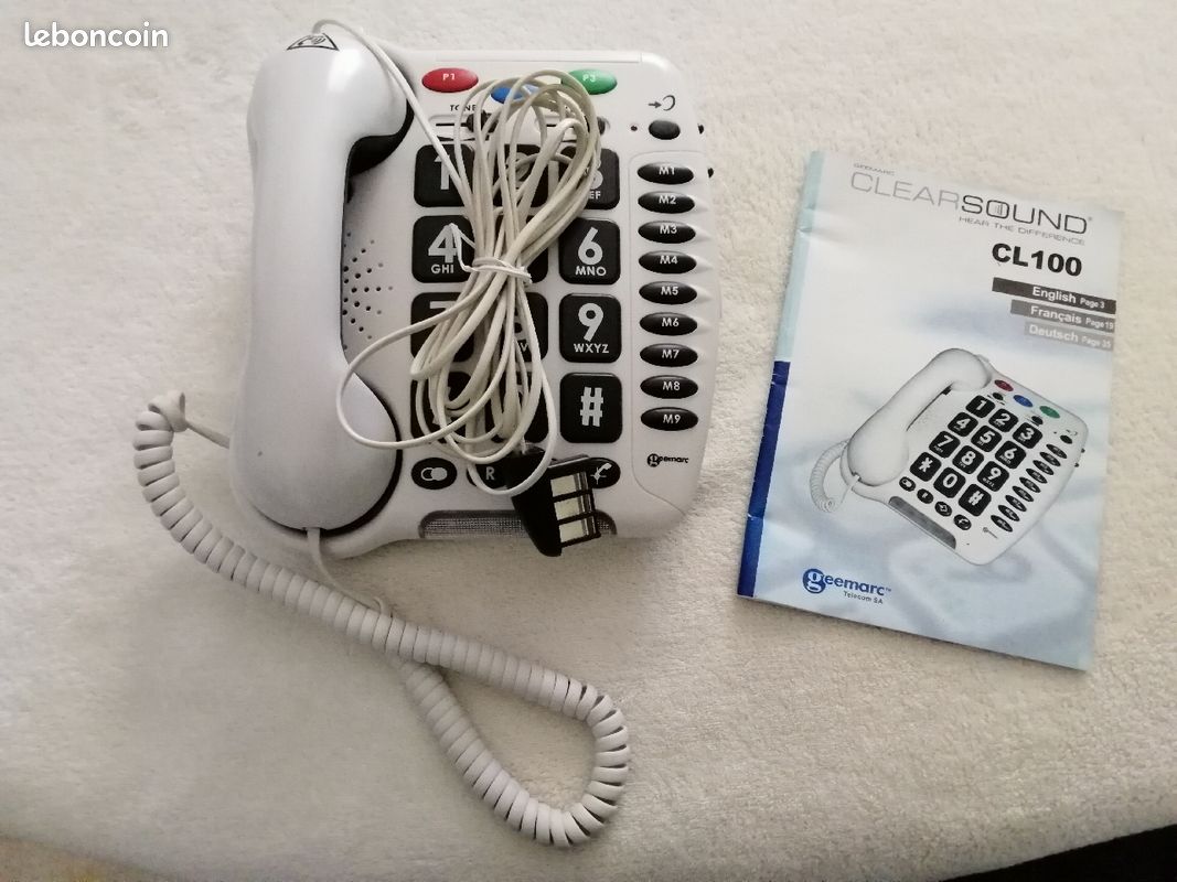 Téléphone amplifié pour personne malentendante (image 1)