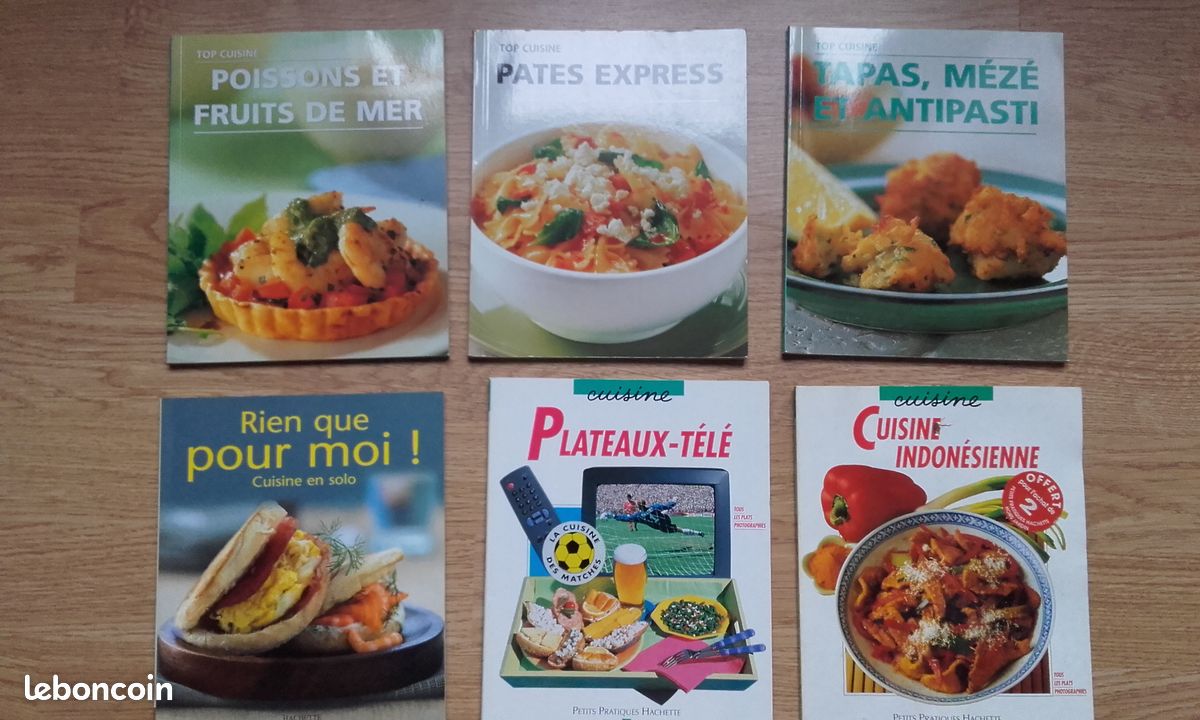 Livres de cuisine (Italie/Poisson/Pates/Tapas/Apéro/Vapeur/Pommes de Terre...) (image 2)