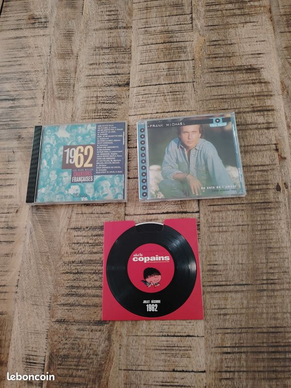 Lot de 3 CDs Salut les Copains 1962 / les plus belles chansons françaises 1962 / Frank Michael/ (image 1)