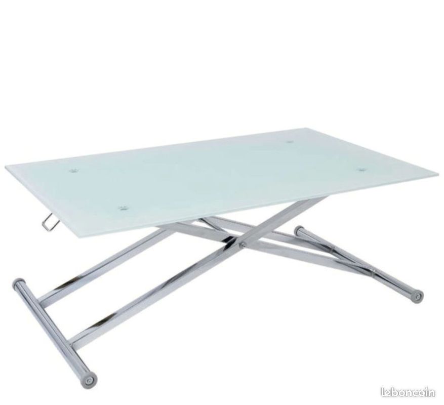 Table réglable en hauteur (Table basse/Table pour manger) (image 1)