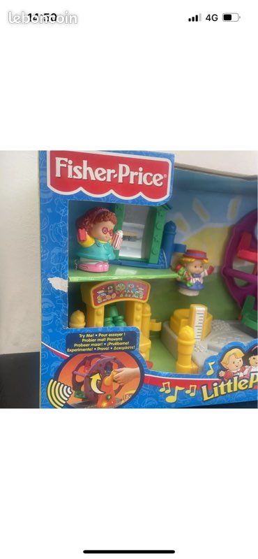 Fisher-Price Little People – Grande Roue Musicale / Manège, 2003, NEUF