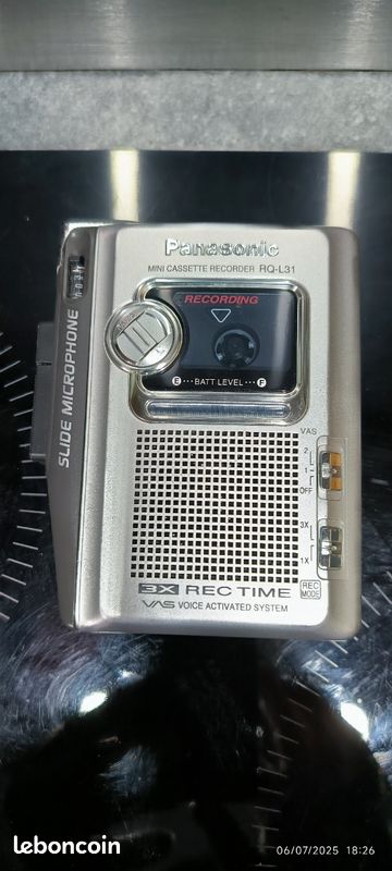 Lecteur Enregistreur Cassette Panasonic Rq-319