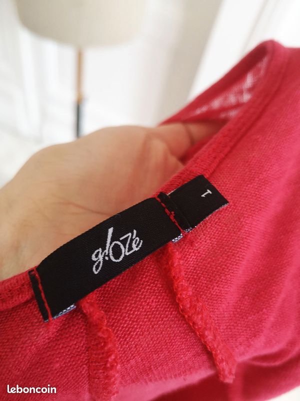 Taille 38 fr 100% lin jolie tunique rose framboise jamais portée GOzé (image 8)