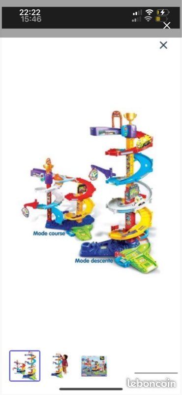 Méga Circuit Spirales 2-en-1 Tut Tut Bolides + Lot de 9 Véhicules (image 3)