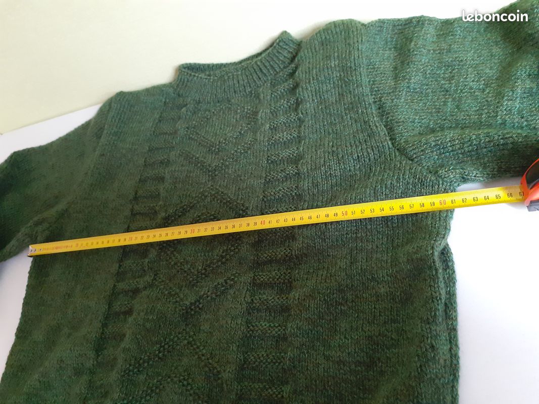 Pull femme vert foncé neuf (image 1)
