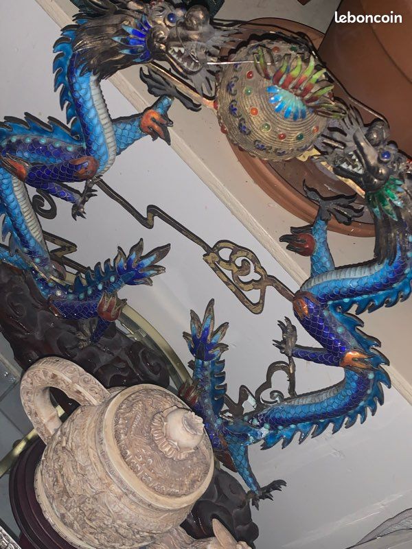 Anciens dragons en émail cloisonné (image 4)