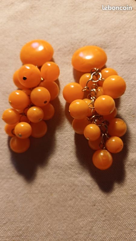 Lot boucles d'oreille clip vintage ancienne 1950 1960 1970 - Montres & Bijoux