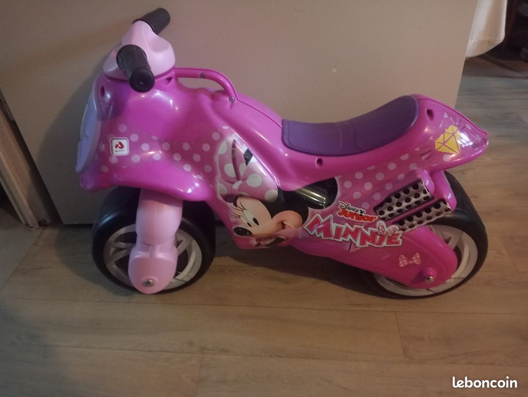 Minnie Disney Porteur Moto Minnie Moto Porteur Enfant Minnie Jeux
