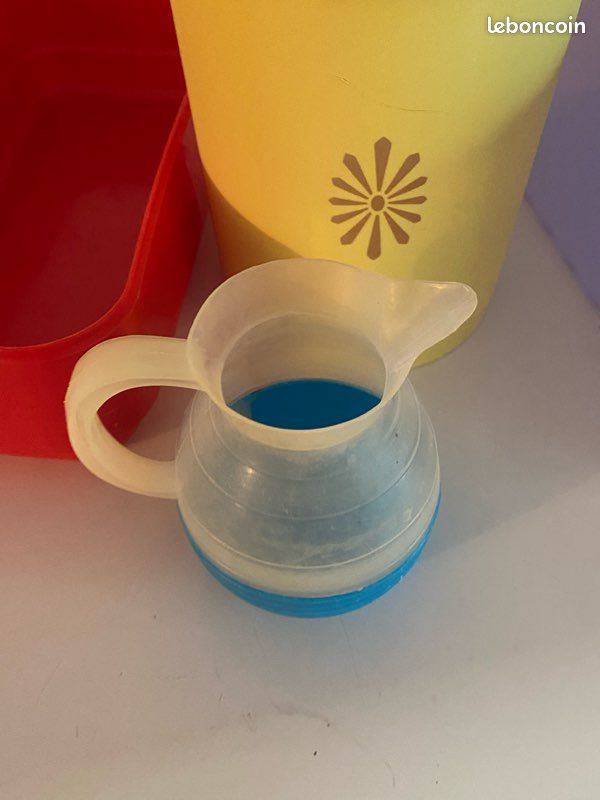 Lot boîtes de rangement plastique vintage années 70/80 Style pop (image 7)