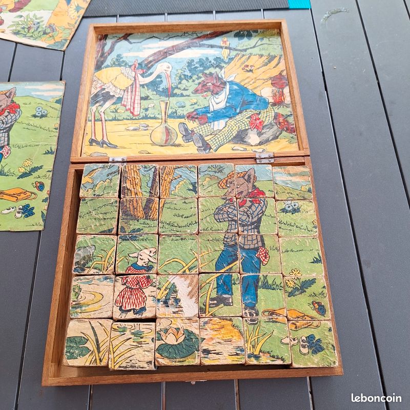Ancien jeu de cubes - Collection