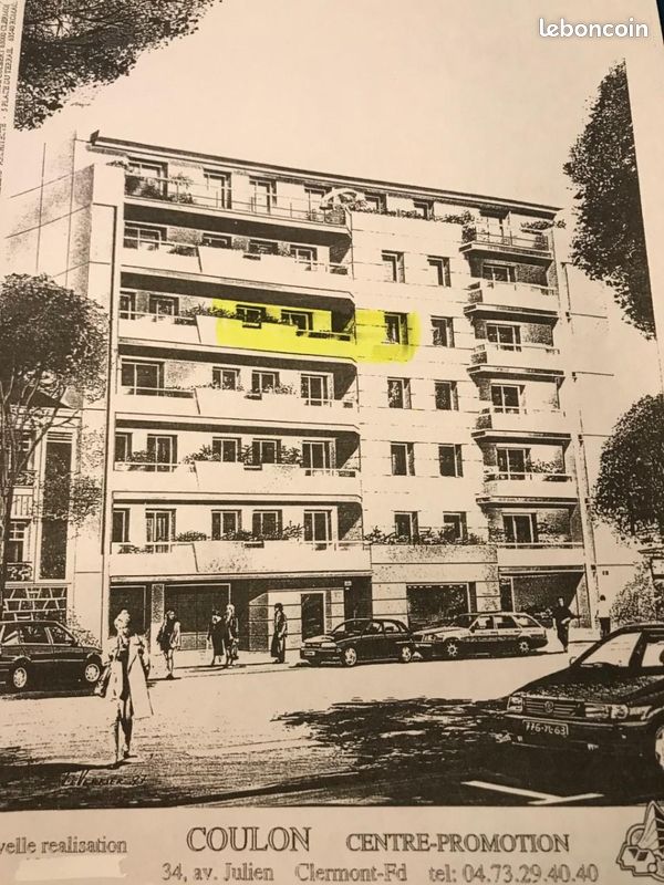 Appartement 2 pièces 44 m² · à Clermont-Ferrand · 44 m² · 700 €/mois