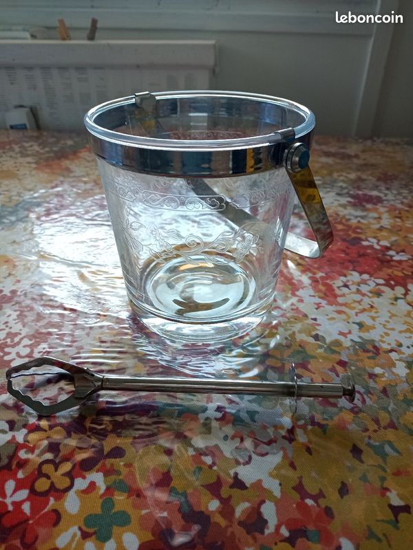 Seau et pince à glaçons vintage (image 3)