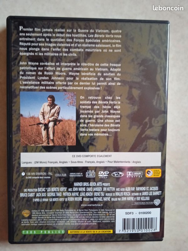 Les Bérets verts DVD en TBE (image 2)