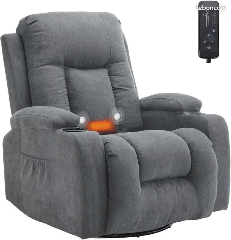 Test Fauteuil Relax électrique LEADZM Avec Massage Et Inclinaison