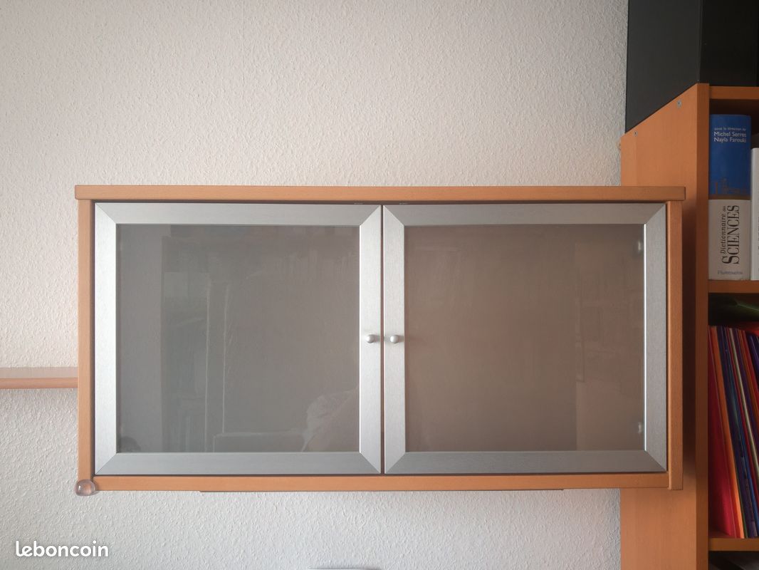 2 meubles muraux avec porte vitrée — Ikea EFFEKTIV (image 2)