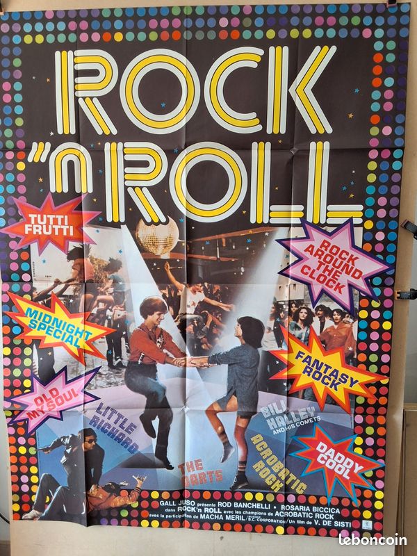 Affiche cinema ancienne rock n roll (image 1)