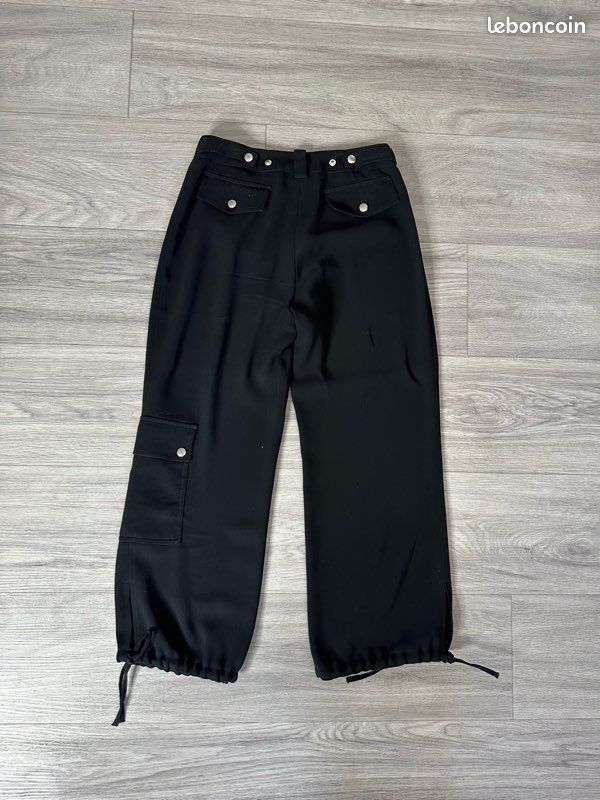 Pantalon cargo slim en sergé en noir – Comme Des Garcons Shirt