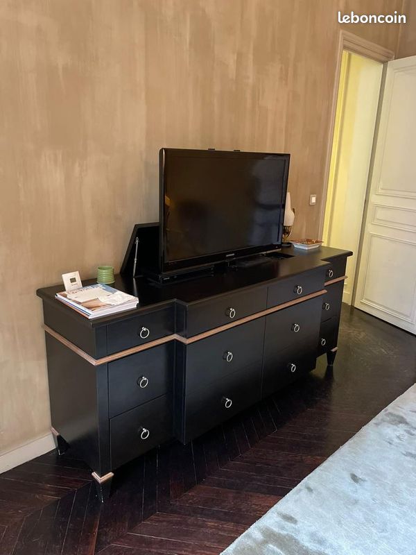 Meuble TV électrique avec rangement (image 1)