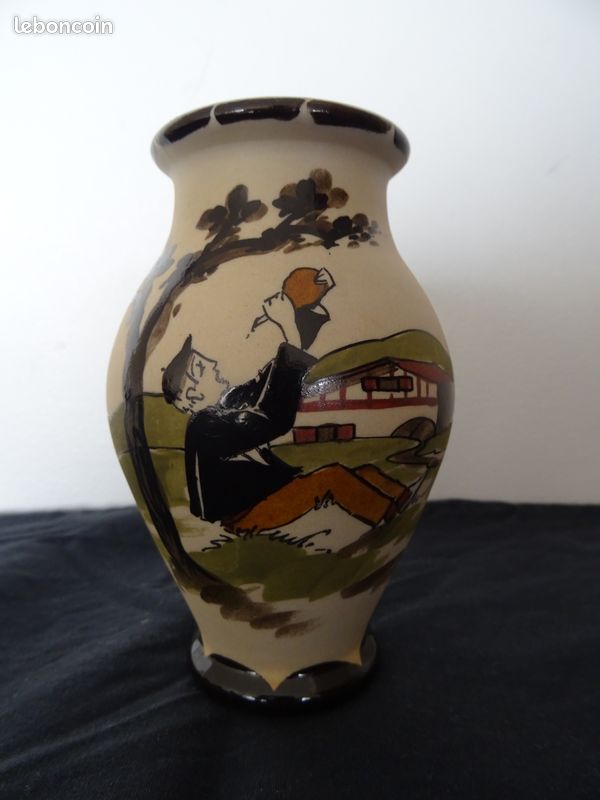 Vase Basque décor peint berger Gaitaud (image 2)