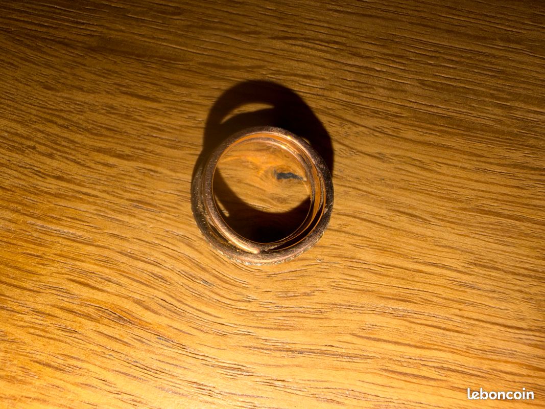 Bague Pandora triple anneau entrelacé – Argent 925 plaqué or rose – Taille X (image 2)